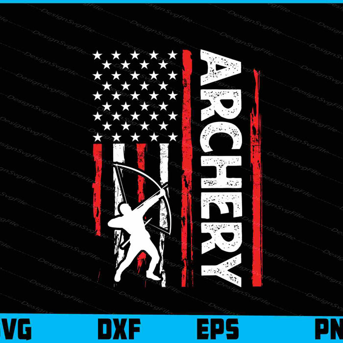 American Flag SVG, Archery