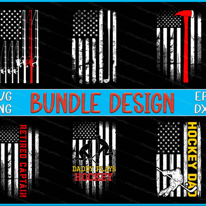 American Flag SVG, Fishing SVG Firefighter PNG