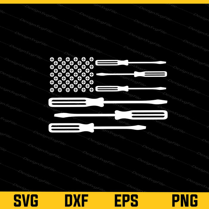 American Flag Screwdriver flag Svg Cutting Printable File  - Premium Cutting Files in SVG, PNG & EPS Formats - Premium SVG Cutting Files for Crafts