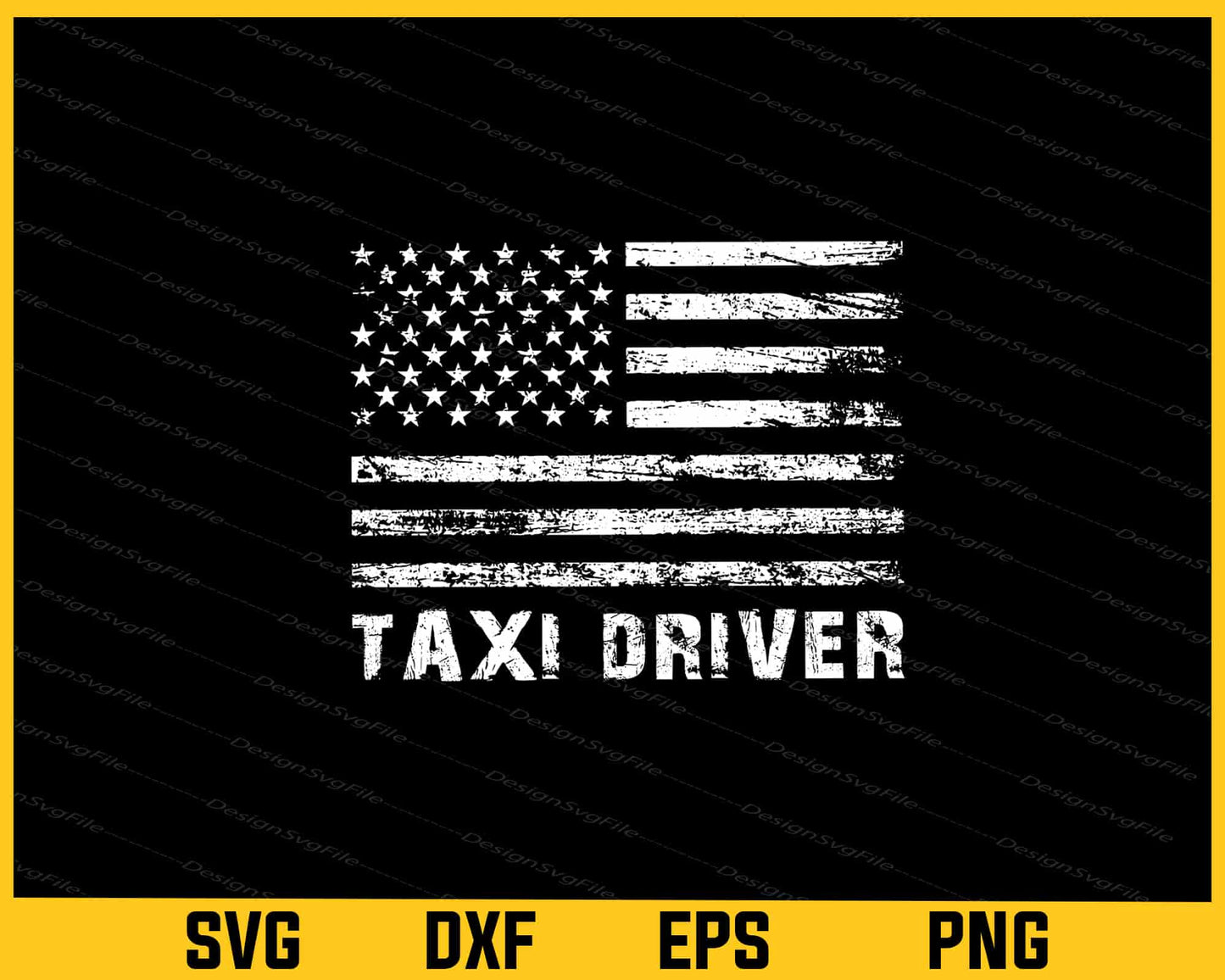 American Flag Taxi Driver Svg Cutting Printable File  - Premium Cutting Files in SVG, PNG & EPS Formats - Premium SVG Cutting Files for Crafts