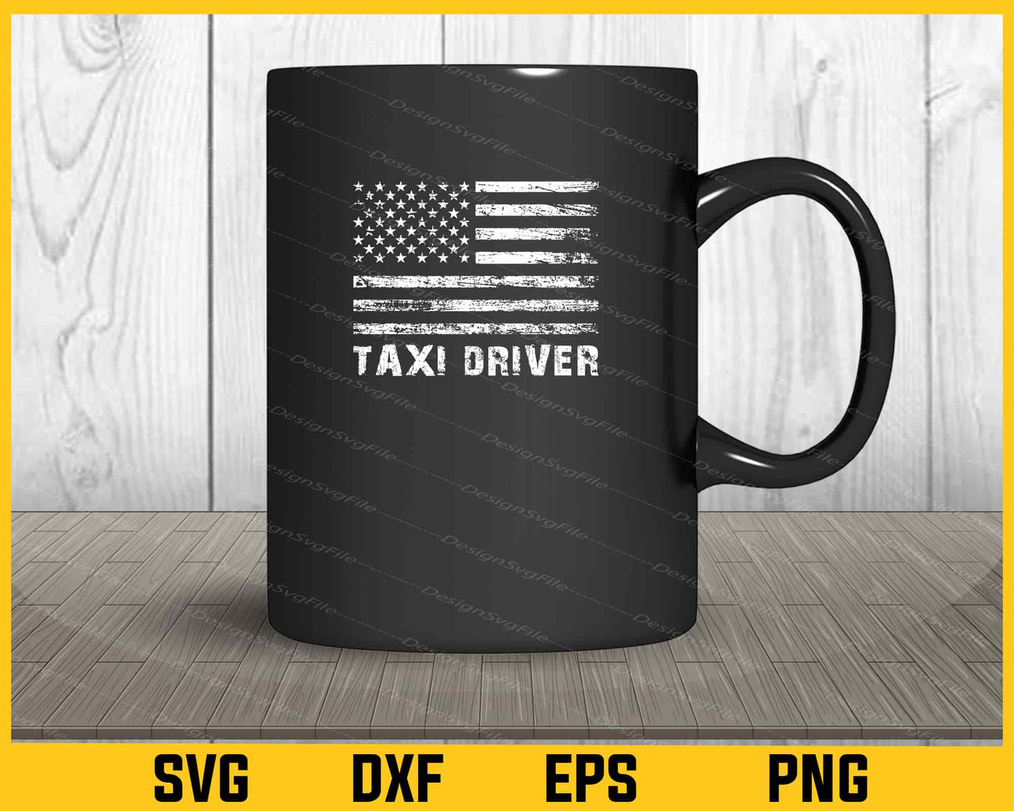 American Flag Taxi Driver Svg Cutting Printable File  - Premium Cutting Files in SVG, PNG & EPS Formats - Premium SVG Cutting Files for Crafts