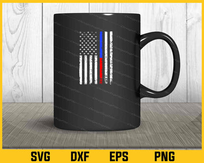 American Flag The Blue Police Svg Cutting Printable File  - Premium Cutting Files in SVG, PNG & EPS Formats - Premium SVG Cutting Files for Crafts