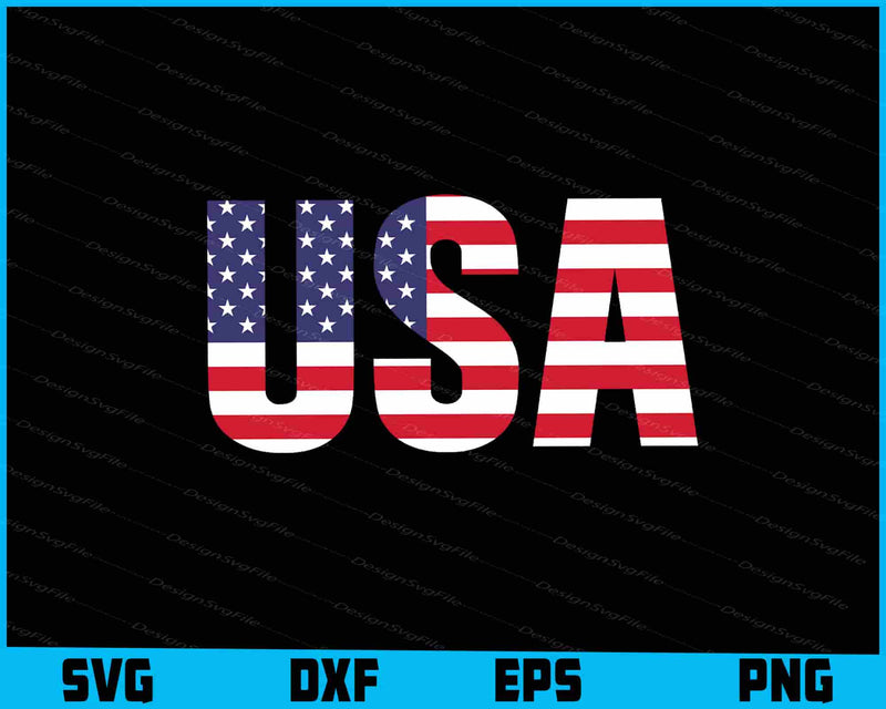 American Flag USA Memorial Day SVG