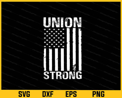 American Flag Union Strong Svg Cutting Printable File  - Premium Cutting Files in SVG, PNG & EPS Formats - Premium SVG Cutting Files for Crafts