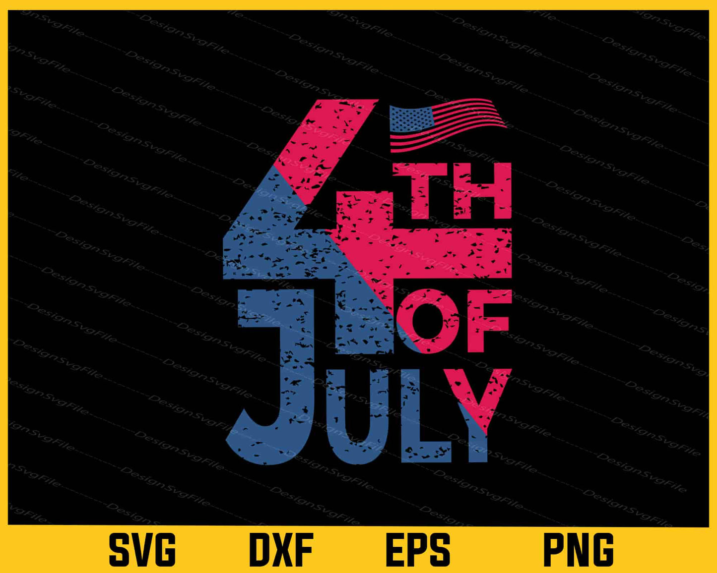 American Happy 4th Of July Svg Cutting Printable File  - Premium Cutting Files in SVG, PNG & EPS Formats - Premium SVG Cutting Files for Crafts