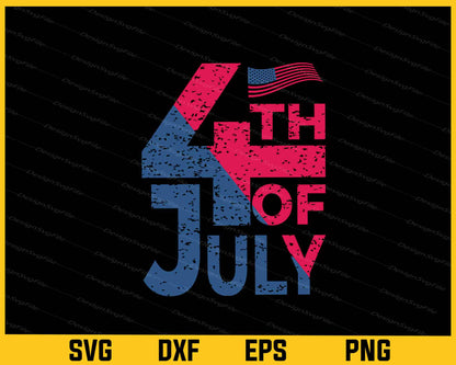 American Happy 4th Of July Svg Cutting Printable File  - Premium Cutting Files in SVG, PNG & EPS Formats - Premium SVG Cutting Files for Crafts