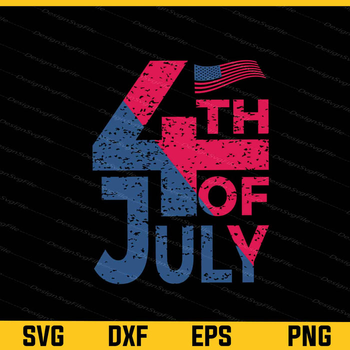American Happy 4th Of July Svg Cutting Printable File  - Premium Cutting Files in SVG, PNG & EPS Formats - Premium SVG Cutting Files for Crafts