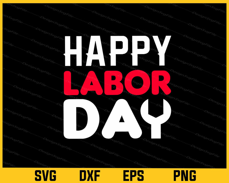 American Happy Labor Day Svg Cutting Printable File