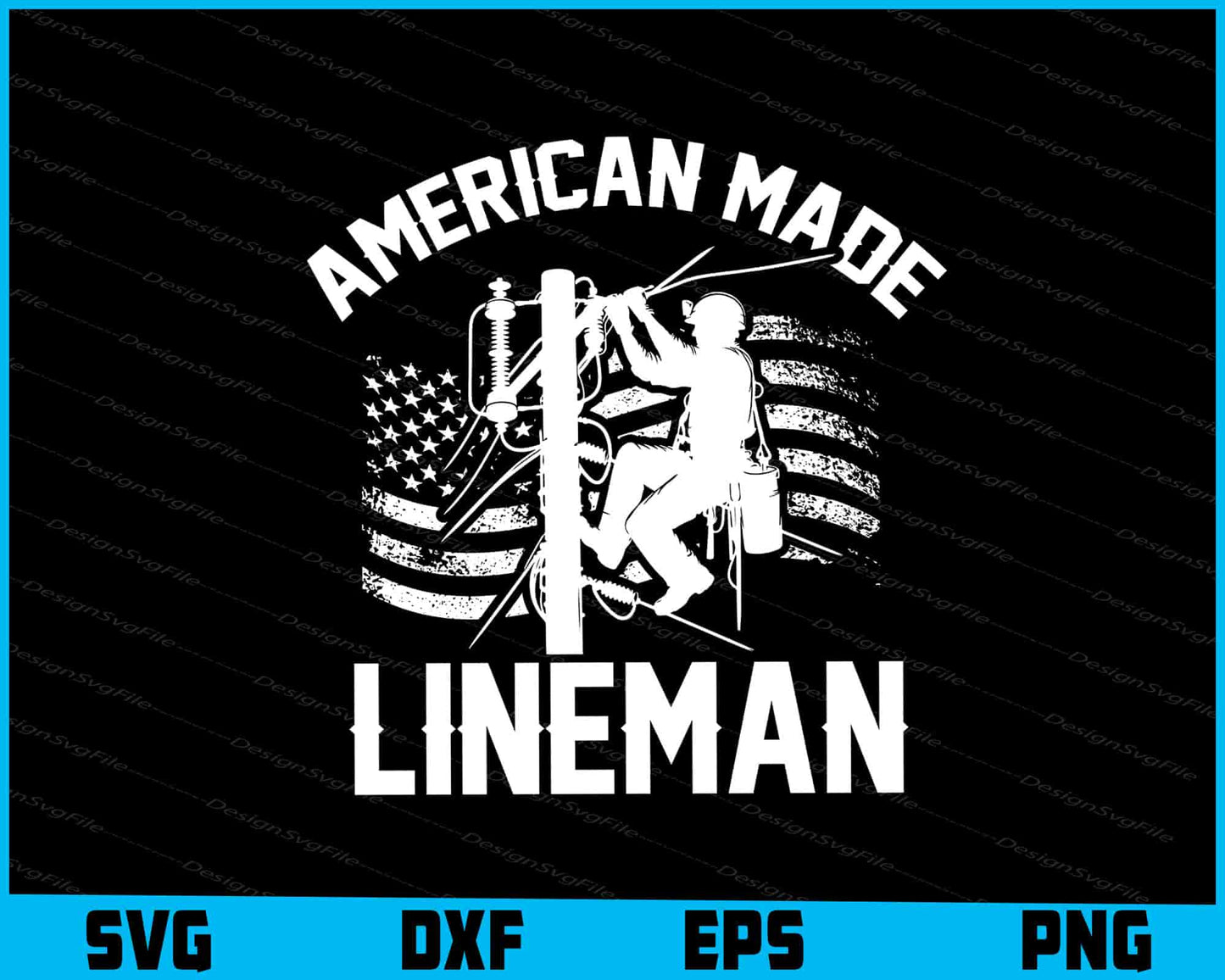 American Made Lineman SVG