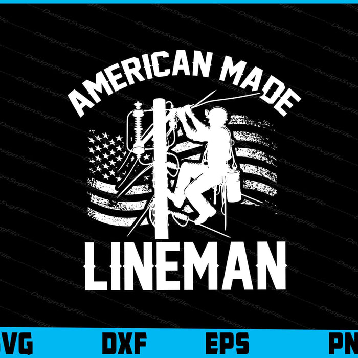 American Made Lineman SVG