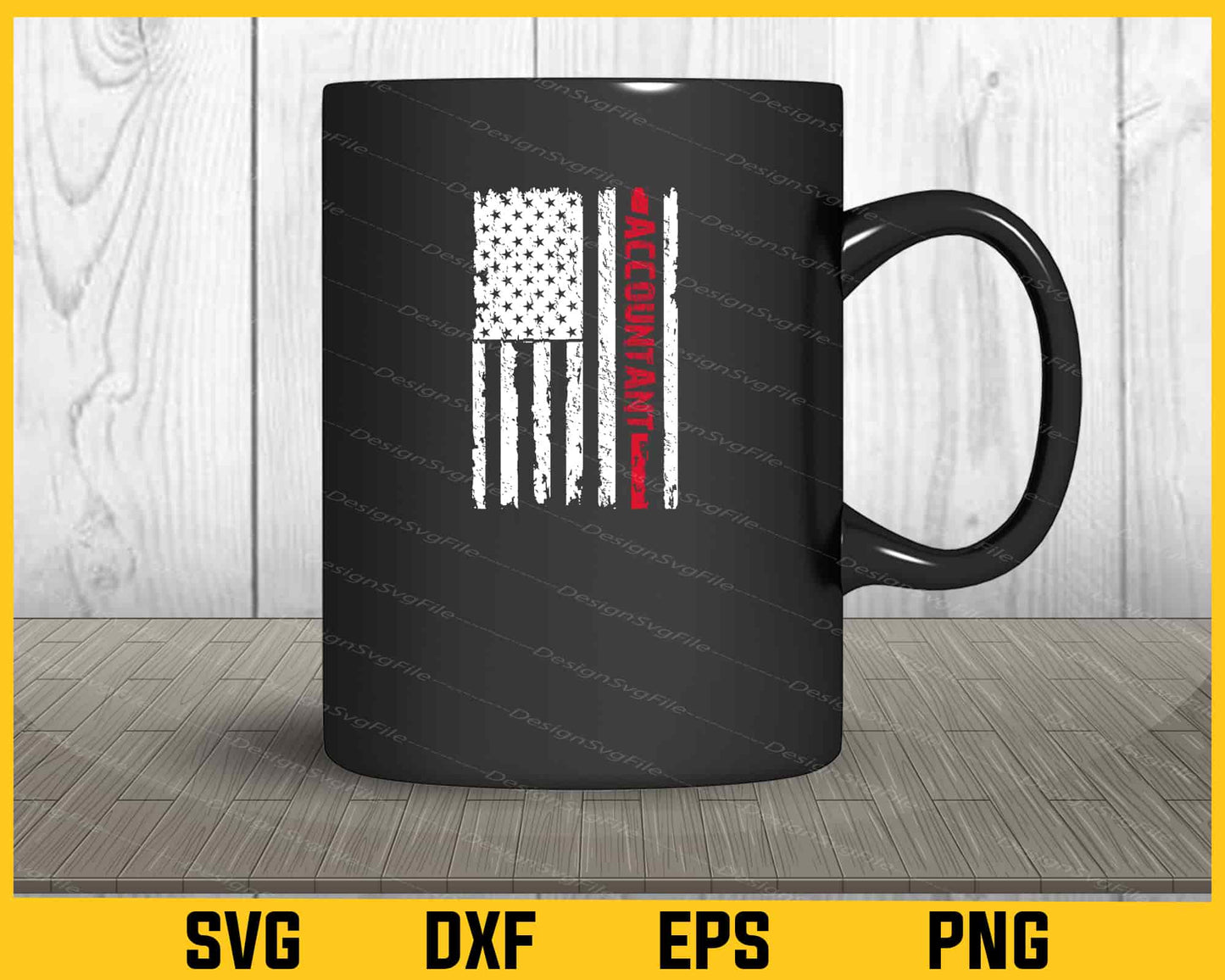 American US Flag Accounting Svg Cutting Printable File  - Premium Cutting Files in SVG, PNG & EPS Formats - Premium SVG Cutting Files for Crafts