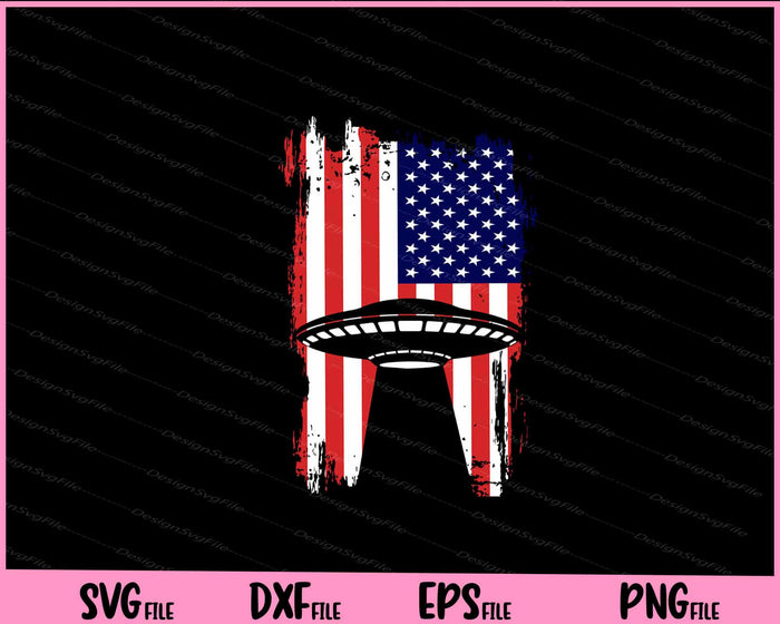 American flag Alien 4th of July Svg Cutting Printable Files  - Premium Cutting Files in SVG, PNG & EPS Formats - Premium SVG Cutting Files for Crafts