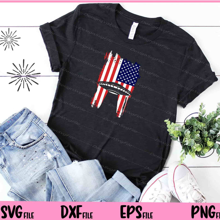 American flag Alien 4th of July Svg Cutting Printable Files  - Premium Cutting Files in SVG, PNG & EPS Formats - Premium SVG Cutting Files for Crafts