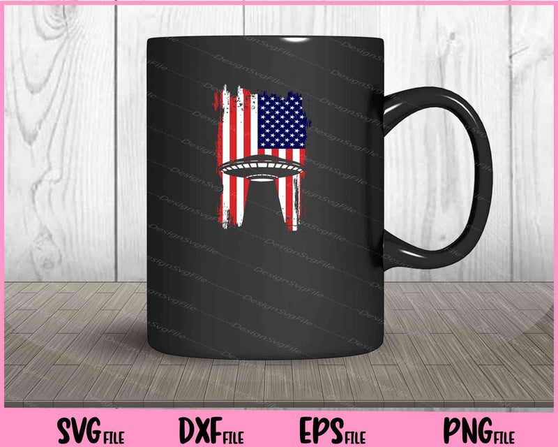 American flag Alien 4th of July mug