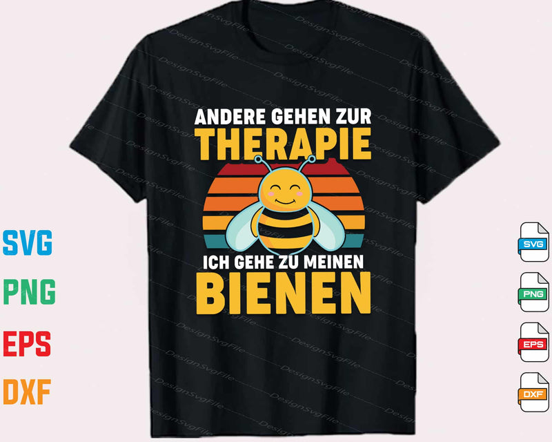 Andere Gehen Zur Therapie Ich Gehe Zu Meinen Bienen t shirt