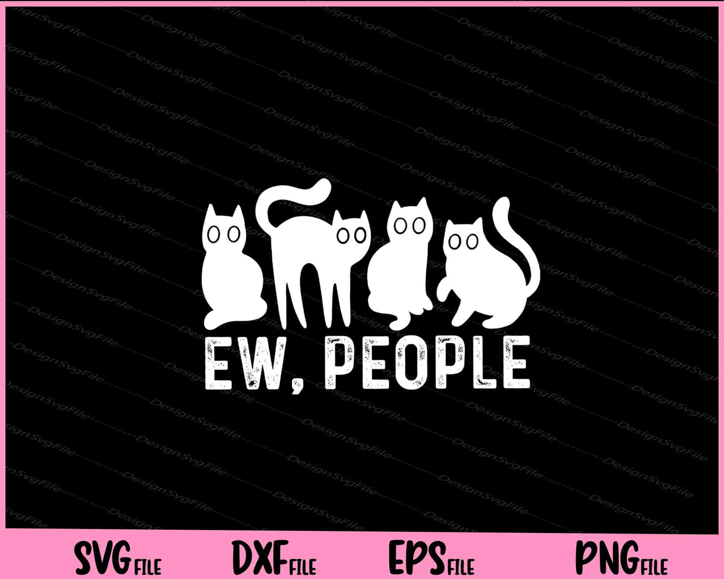 Antisocial Cats Funny Svg Cutting Printable Files  - Premium Cutting Files in SVG, PNG & EPS Formats - Premium SVG Cutting Files for Crafts