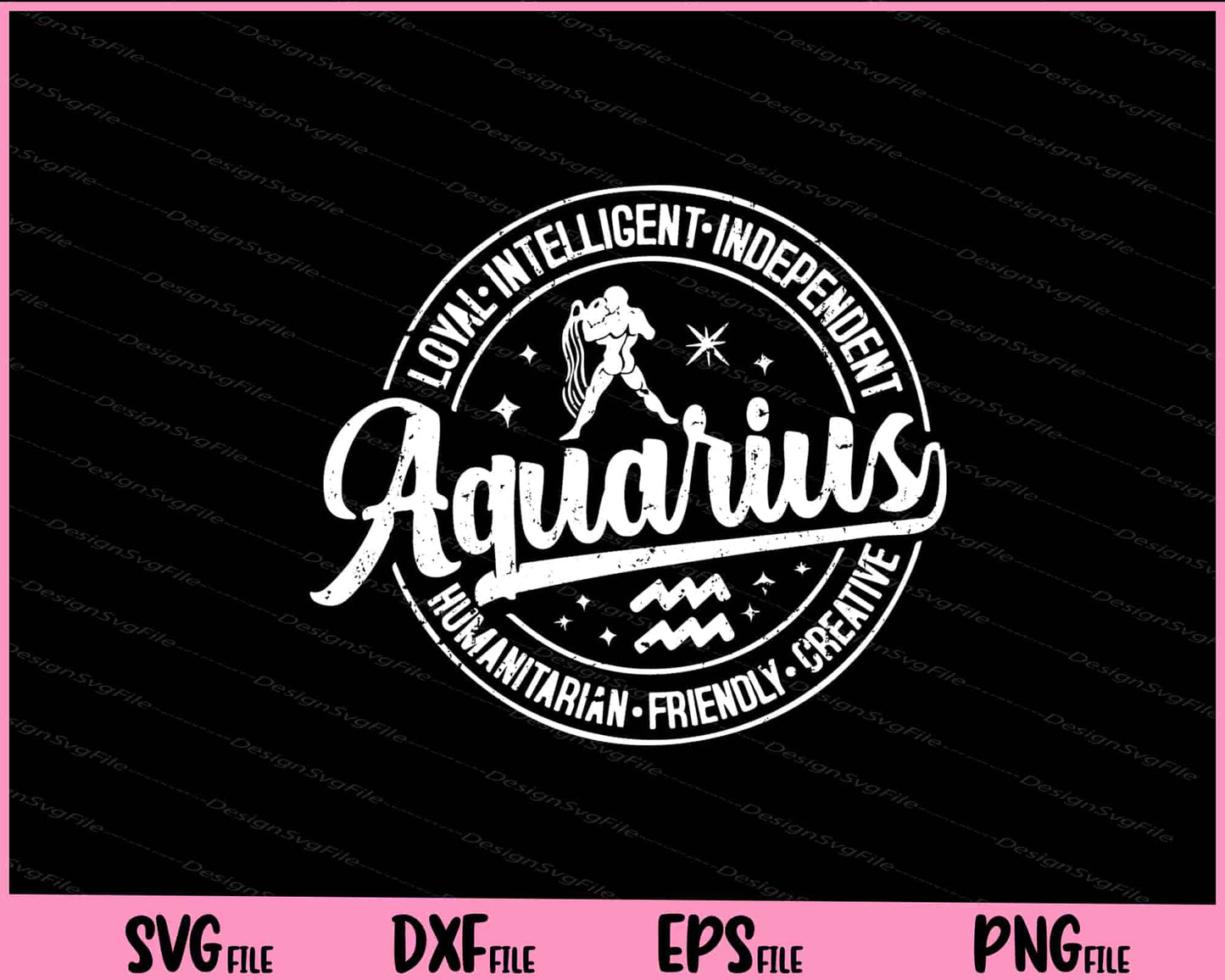 Aquarius Loyal Intelligent Humanitarian Svg Cutting Printable Files  - Premium Cutting Files in SVG, PNG & EPS Formats - Premium SVG Cutting Files for Crafts