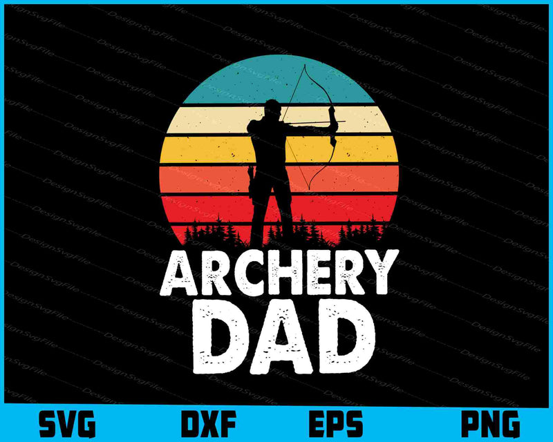 Archery Dad Vintage SVG