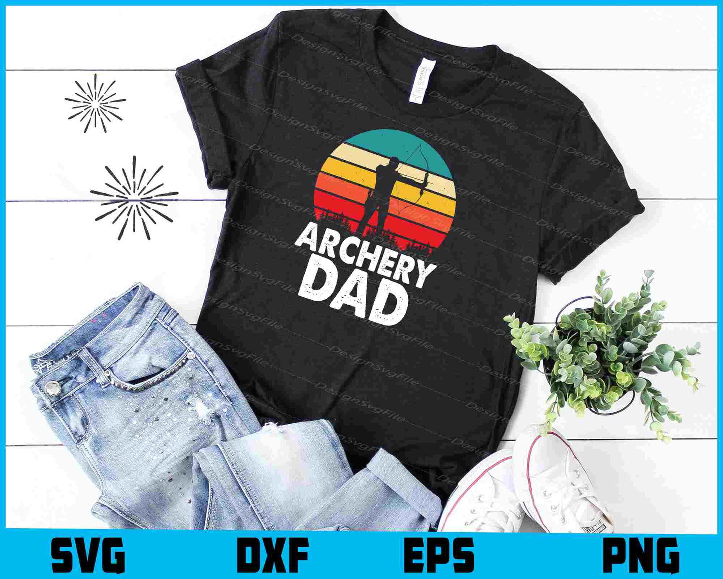 Archery Dad Vintage SVG