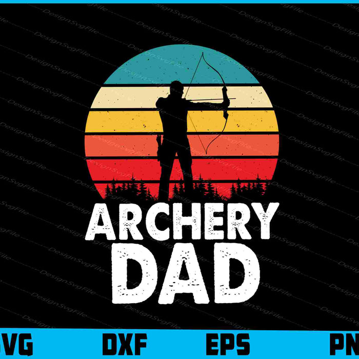 Archery Dad Vintage SVG