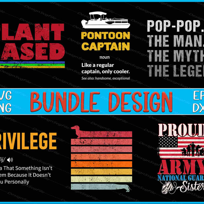 Army Bundle SVG, Father day PNG