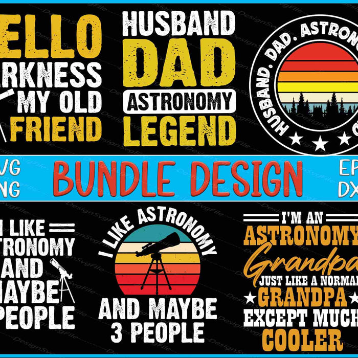 Astronomy Bundle SVG Grandpa PNG