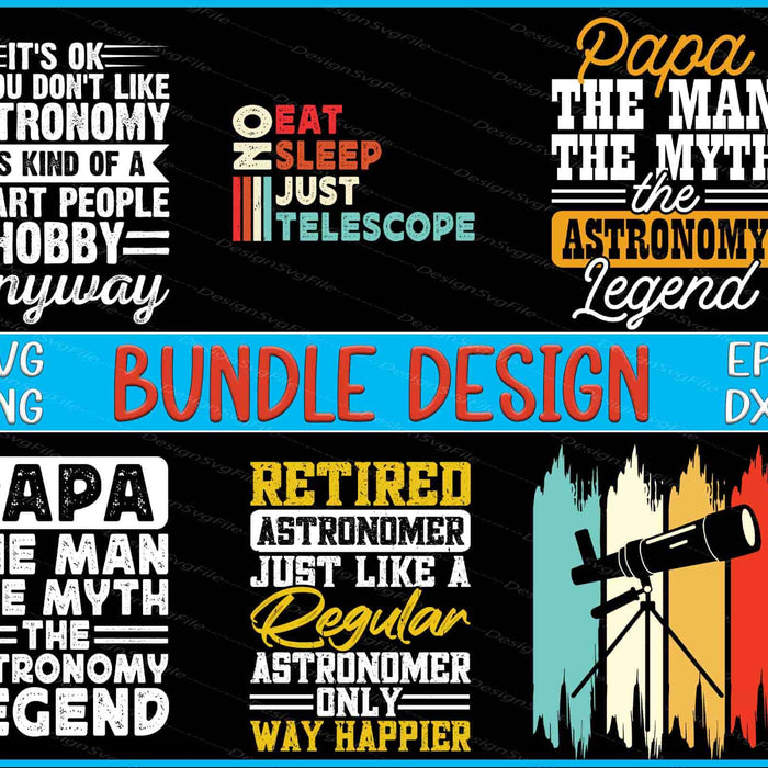 Astronomy Bundle SVG Papa PNG