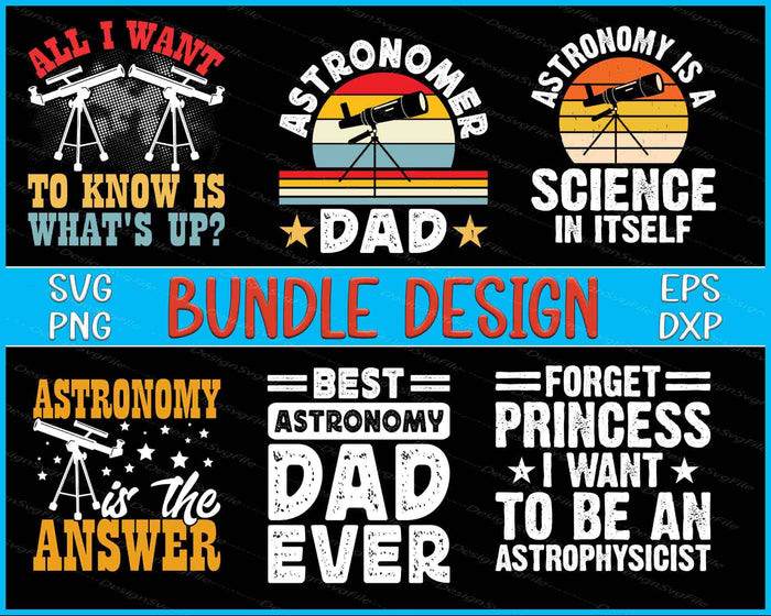 Astronomy Bundle SVG Science PNG