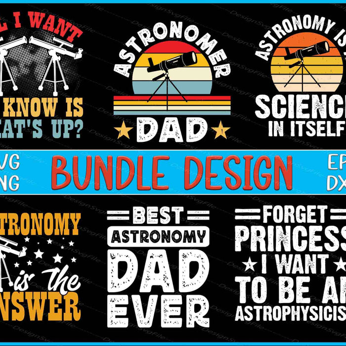 Astronomy Bundle SVG Science PNG