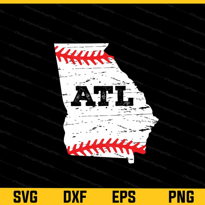 Atlanta Softball Softball Svg Cutting Printable File  - Premium Cutting Files in SVG, PNG & EPS Formats - Premium SVG Cutting Files for Crafts