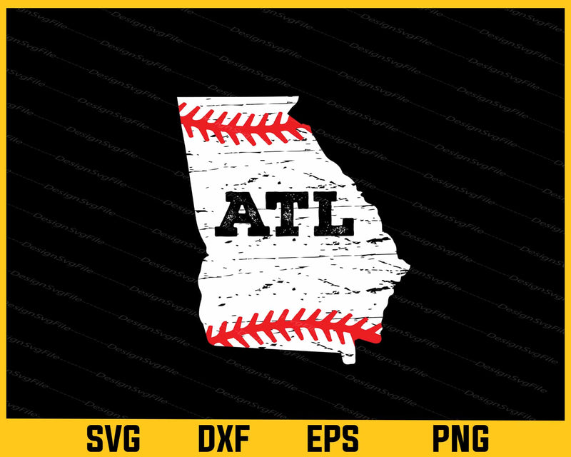 Atlanta Softball Softball svg
