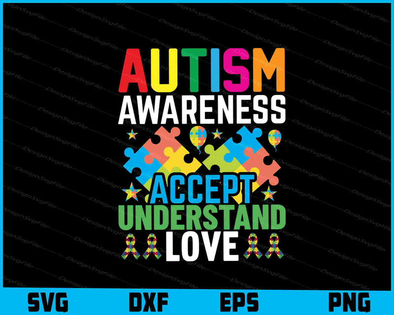 Autism Awareness Accept Understand Love vintage
