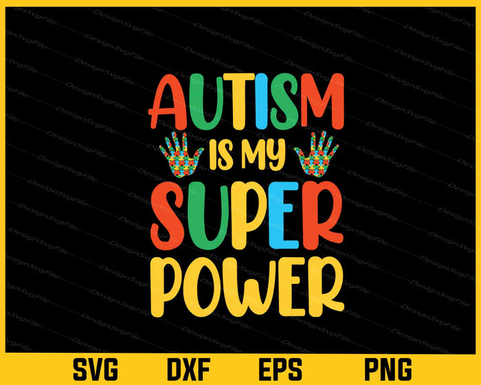 Autism Bundle SVG Black PNG