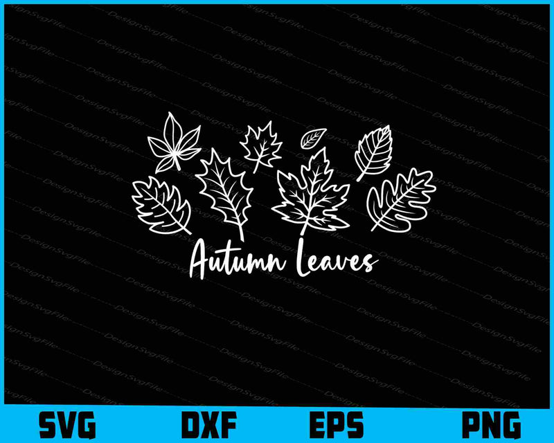 Autumn Leaves Thanksgiving Svg Cutting Printable File