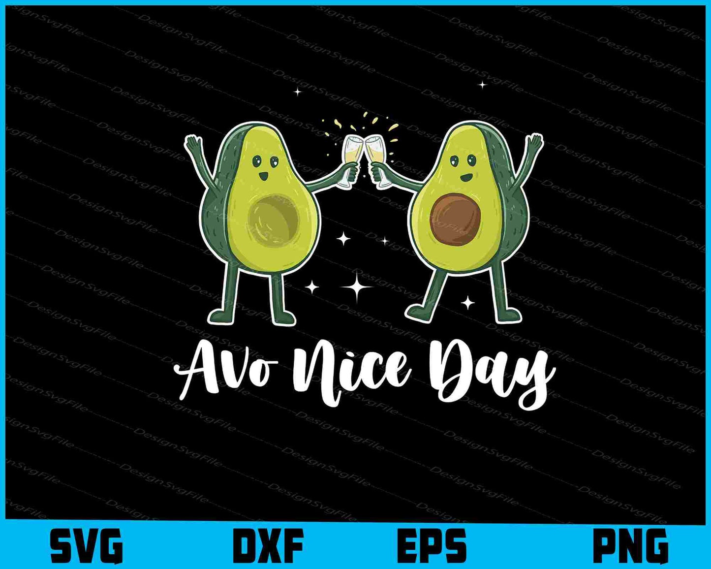 Avo Nice Day Avocado SVG