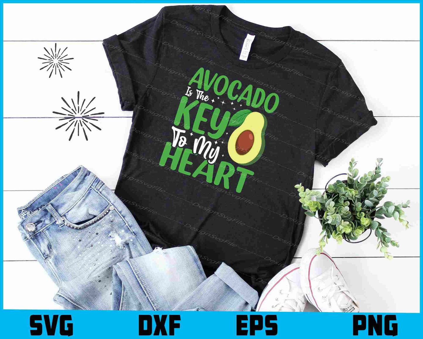 Avocado Is The Key To My Heart SVG