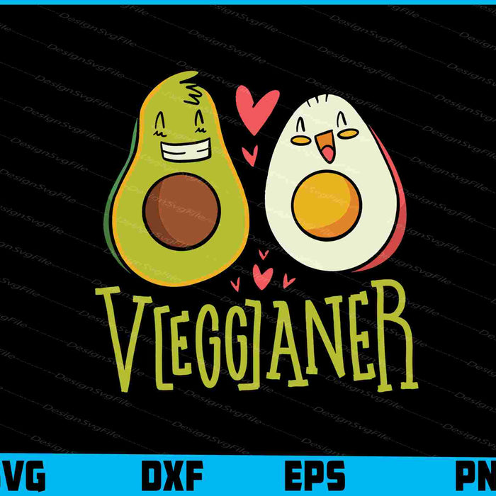 Avocado Vegganer SVG, Valentine Day SVG