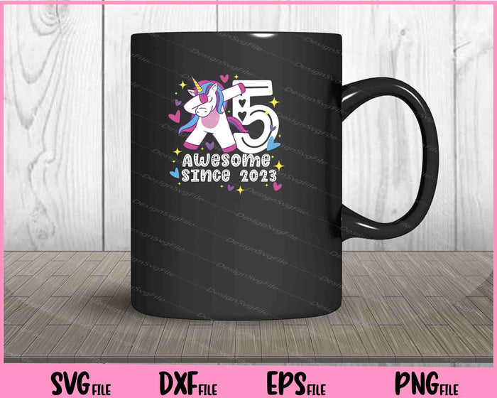 Awesome Since 2023 Dubbing Unicorn Svg Cutting Printable Files  - Premium Cutting Files in SVG, PNG & EPS Formats - Premium SVG Cutting Files for Crafts