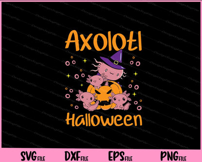 Axolotl Halloween funny Svg Cutting Printable Files  - Premium Cutting Files in SVG, PNG & EPS Formats - Premium SVG Cutting Files for Crafts