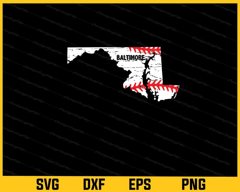BALTIMORE Softball Svg Cutting Printable File  - Premium Cutting Files in SVG, PNG & EPS Formats - Premium SVG Cutting Files for Crafts
