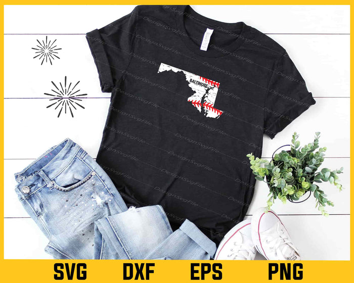 BALTIMORE Softball Svg Cutting Printable File  - Premium Cutting Files in SVG, PNG & EPS Formats - Premium SVG Cutting Files for Crafts