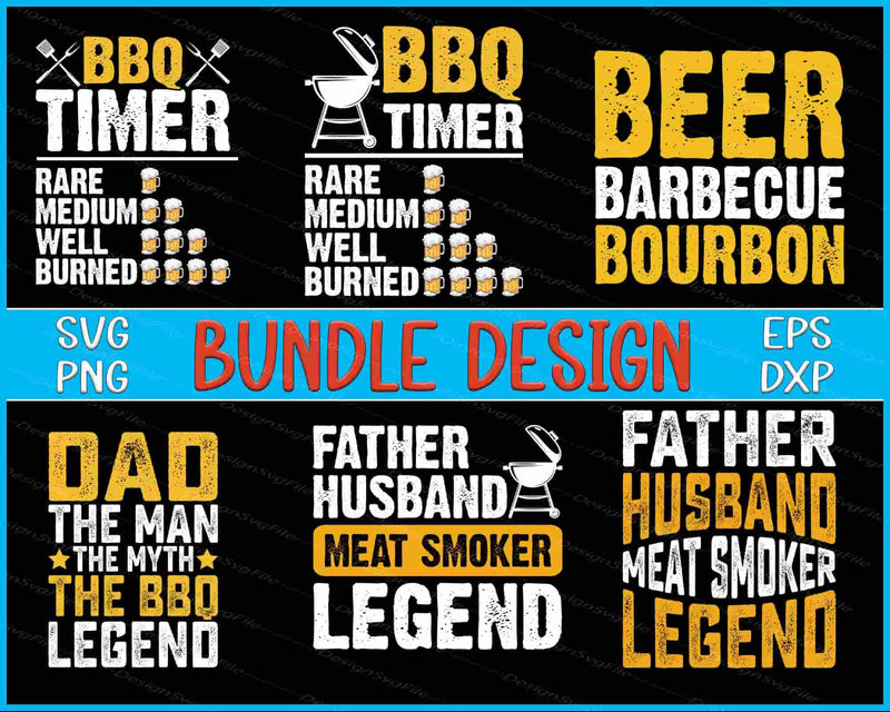 BBQ Bundle SVG Father PNG