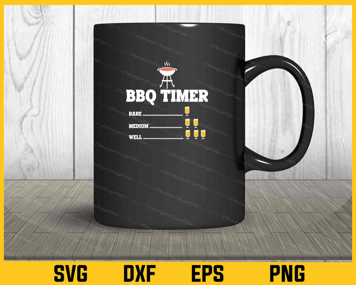 BBQ Timer Barbecue Svg Cutting Printable File  - Premium Cutting Files in SVG, PNG & EPS Formats - Premium SVG Cutting Files for Crafts