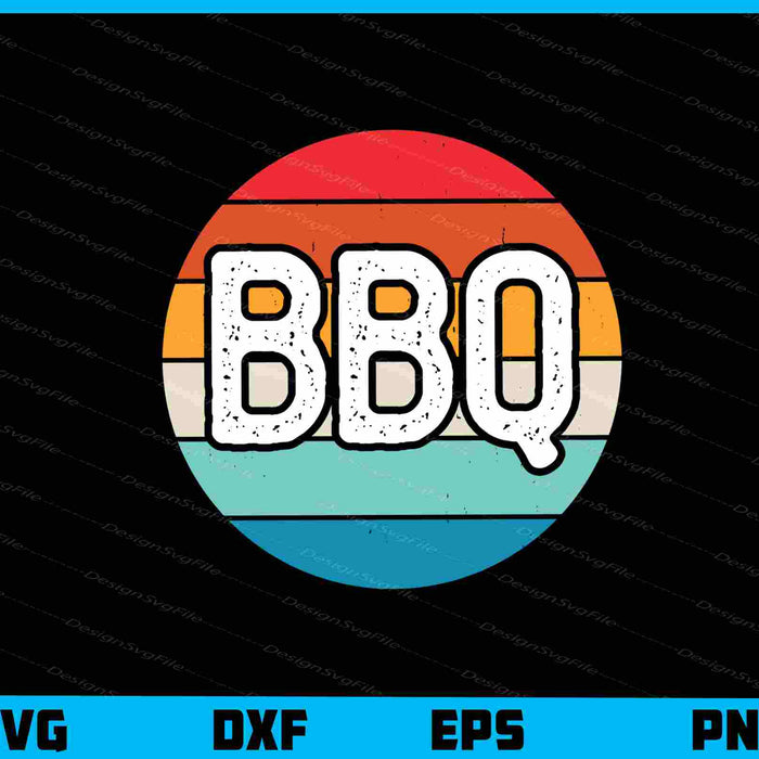 BBQ Vintage Retro Svg Cutting Printable File  - Premium Cutting Files in SVG, PNG & EPS Formats - Premium SVG Cutting Files for Crafts