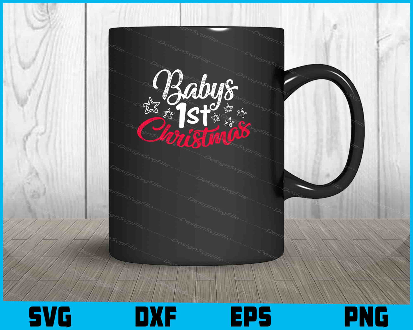 Babys 1st Christmas Svg Png Digital Sublimation Print File  - Premium Cutting Files in SVG, PNG & EPS Formats - Premium SVG Cutting Files for Crafts