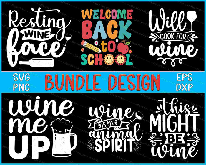 Back To School Bundle SVG, Cook PNG