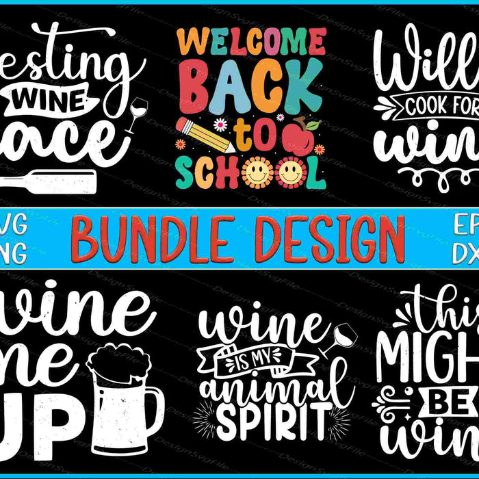 Back To School Bundle SVG, Cook PNG