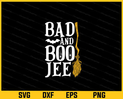 Bad & Boo jee Halloween Svg Cutting Printable File  - Premium Cutting Files in SVG, PNG & EPS Formats - Premium SVG Cutting Files for Crafts