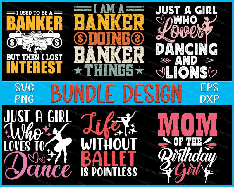 Ballet Bundle SVG Banker PNG