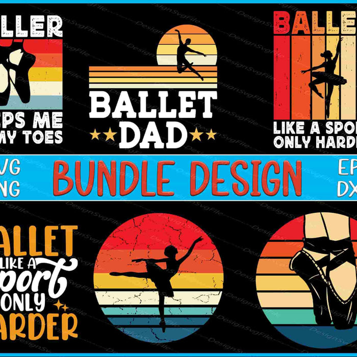 Ballet Dad Bundle SVG Dance PNG